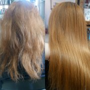 Кератиновое выпрямление волос от мастера Полякова Валентина. Фото #3542