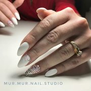 Свадебный дизайн ногтей от мастера Mur Mur Nail Studio. Фото #25760