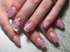 Дизайн нарощенных ногтей от мастера Бузынная Юлия. Фото #1181