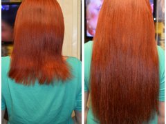 Горячая технология наращивания волос от мастера Белкина Анна. Фото #17132