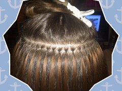 Горячая технология наращивания волос от мастера Белкина Анна. Фото #fl/17133