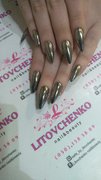 Дизайн нарощенных ногтей от мастера Литовченко Алёна. Фото #24722