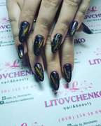 Дизайн нарощенных ногтей от мастера Литовченко Алёна. Фото #24734