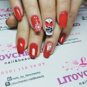 Дизайн нарощенных ногтей от мастера Литовченко Алёна. Фото #24736