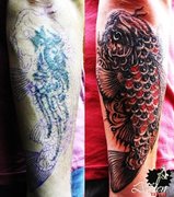 Исправление татуировок от мастера Зюнов Дмитрий. Фото #25312
