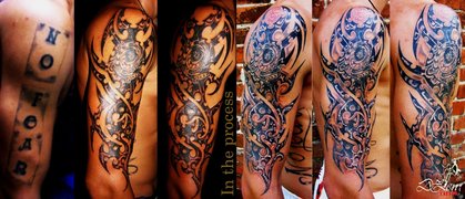 Исправление татуировок от мастера Зюнов Дмитрий. Фото #25313