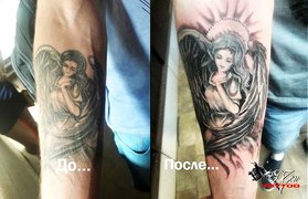 Исправление татуировок от мастера Зюнов Дмитрий. Фото #25316