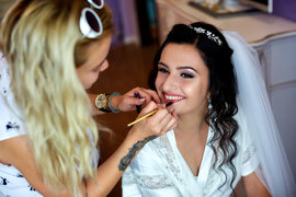 Свадебный макияж от мастера Базарова Дарья. Фото #30015