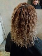 Американская химическая завивка волос от мастера Романцова Карина. Фото #31323