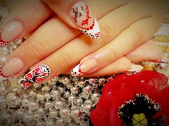 Дизайн нарощенных ногтей от мастера Блохина Светлана. Фото #10518