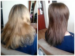 Химическое выпрямление волос от мастера Сыроватка Ирина. Фото #fl/10551