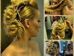 Укладка вьющихся волос от мастера Ковбасюк Юлия. Фото #fl/10560