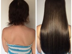 Горячая технология наращивания волос от мастера Bezorudko Ирина . Фото #fl/14479