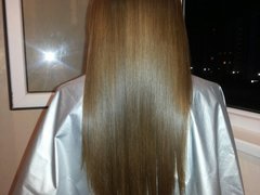 Химическое выпрямление волос от мастера Канибор Марина. Фото #18804