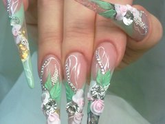 Дизайн нарощенных ногтей от мастера Наталья Ковтун. Фото #fl/20095