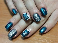 Дизайн нарощенных ногтей от мастера Пшеничная Ирина. Фото #fl/20556