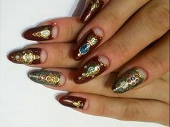 Дизайн нарощенных ногтей от мастера Тар Ангелина. Фото #21968