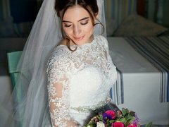 Свадебный макияж от мастера Базарова Дария. Фото #fl/24372