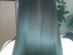 Химическое выпрямление волос от мастера Таран Юлия. Фото #fl/2683
