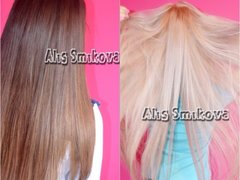 Горячая технология наращивания волос от мастера Смыкова Алиса. Фото #fl/2868