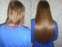 Горячая технология наращивания волос от мастера Романцова Карина. Фото #3378