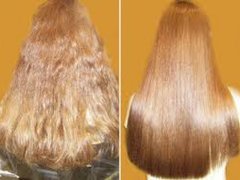 Химическое выпрямление волос от мастера Романцова Карина. Фото #3381