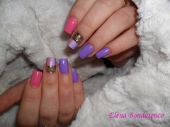 Коррекция нарощенных ногтей от мастера Бондаренко Елена. Фото #5038