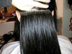 Горячая технология наращивания волос от мастера Москалева Анна. Фото #fl/6362