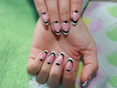 Коррекция нарощенных ногтей от мастера Цясиомко Катя. Фото #fl/8904