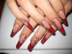 Дизайн нарощенных ногтей от мастера Юрина Ирина. Фото #8953