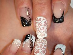 Коррекция нарощенных ногтей от мастера Сластунова Наталья. Фото #9506