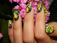 Художественная роспись ногтей от мастера Самышкина Юлия. Фото #fl/9896